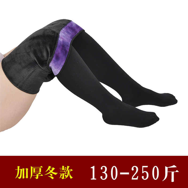大码加绒b打底裤胖mm200斤加厚连裤袜加肥加大秋冬肉色不起球踩脚