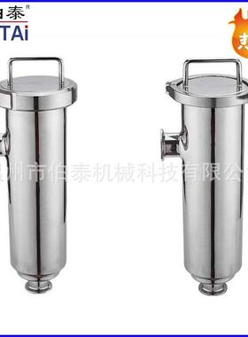 304卫生级角式过滤器管道精密过滤器结构简适合液体食品饮料