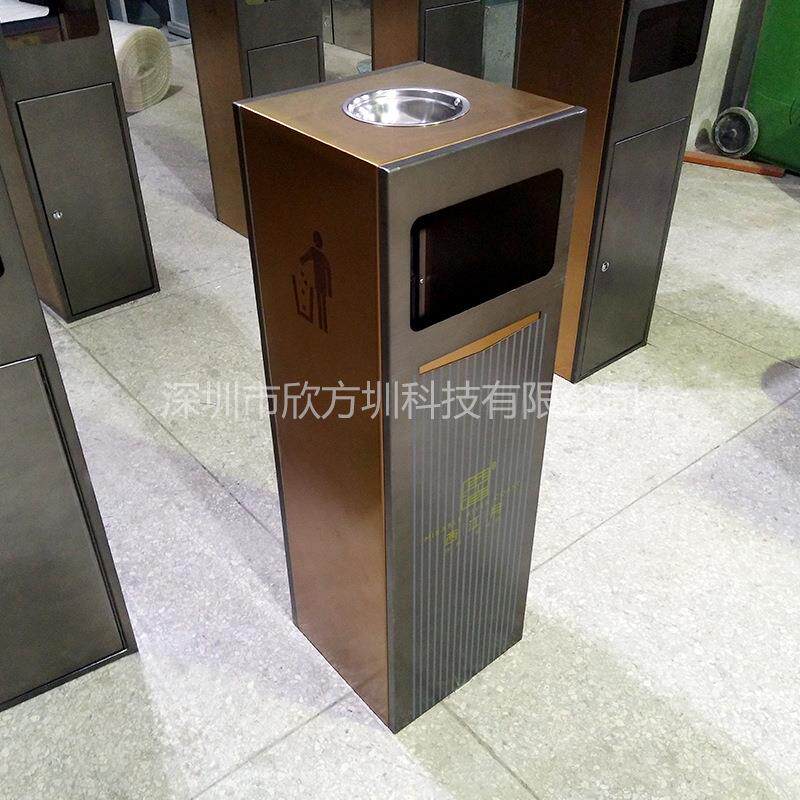 电镀堂不锈钢垃圾D408烟灰店盅金属耐室内电梯口桶酒大金属果皮箱