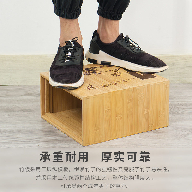 省空间垃圾桶楠竹木制木质夹缝狭窄翻盖创意北欧日韩厕所收纳纸篓