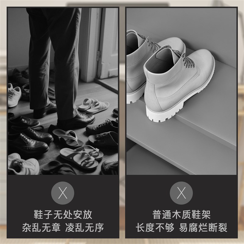鞋柜底部抽拉反弹鞋架抽屉轨道式踢脚线托盘入户鞋托盘玄关柜滑轨