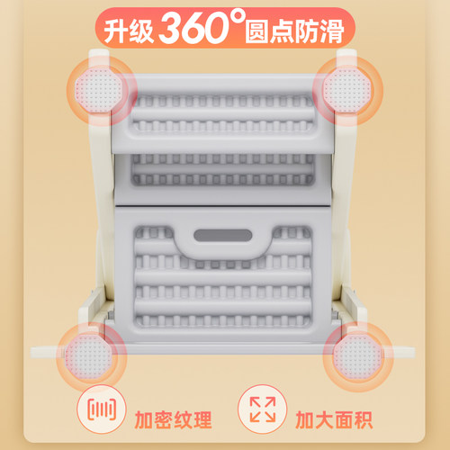 童真童梦学习塔可折叠调高低宝宝洗漱楼梯婴儿洗手台阶儿童踩脚凳