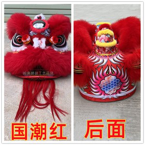 8/6/10寸泡沫羊毛醒狮单头装饰喜庆公司商铺摆件少年醒狮文艺演出