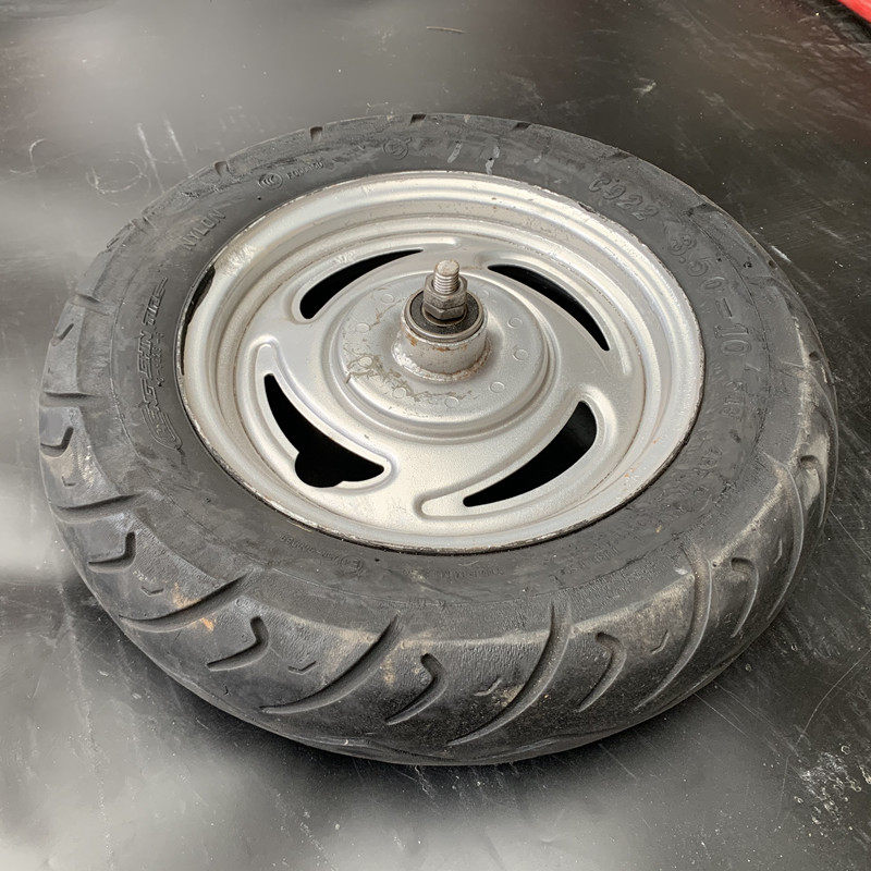 350-10翻新摩托电动车轮改造独轮单轮推 16寸手推车老虎车轮子