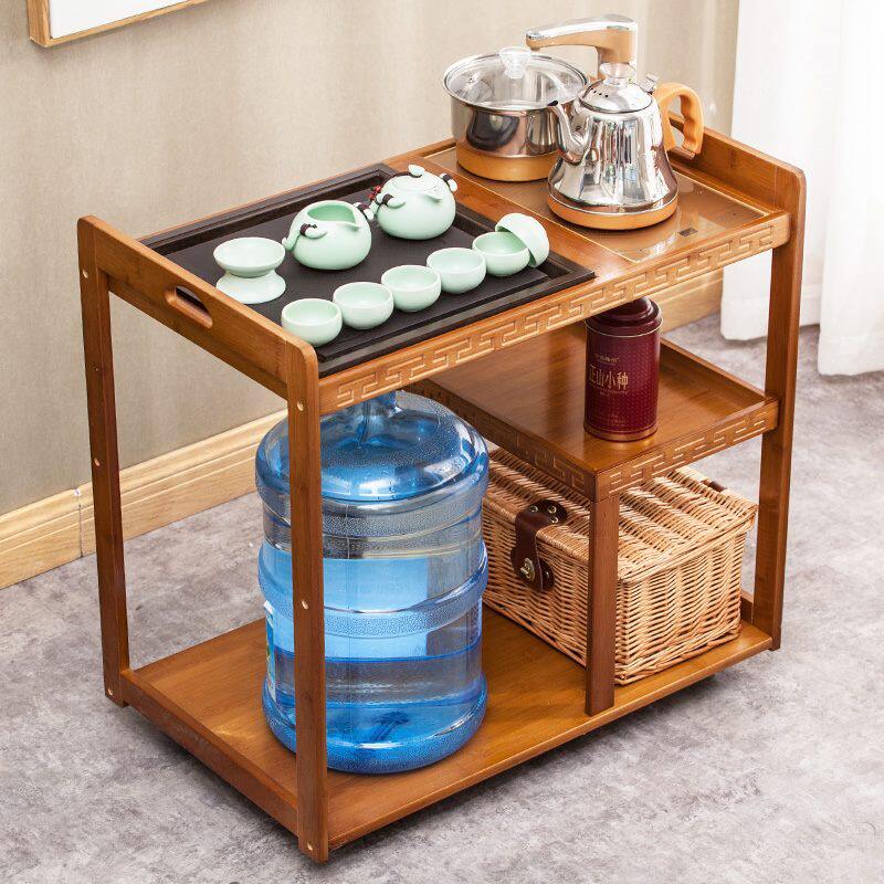 烧茶柜家具茶水架茶叶推车木柜橱柜移动柜婴儿房茶吧机小型美式