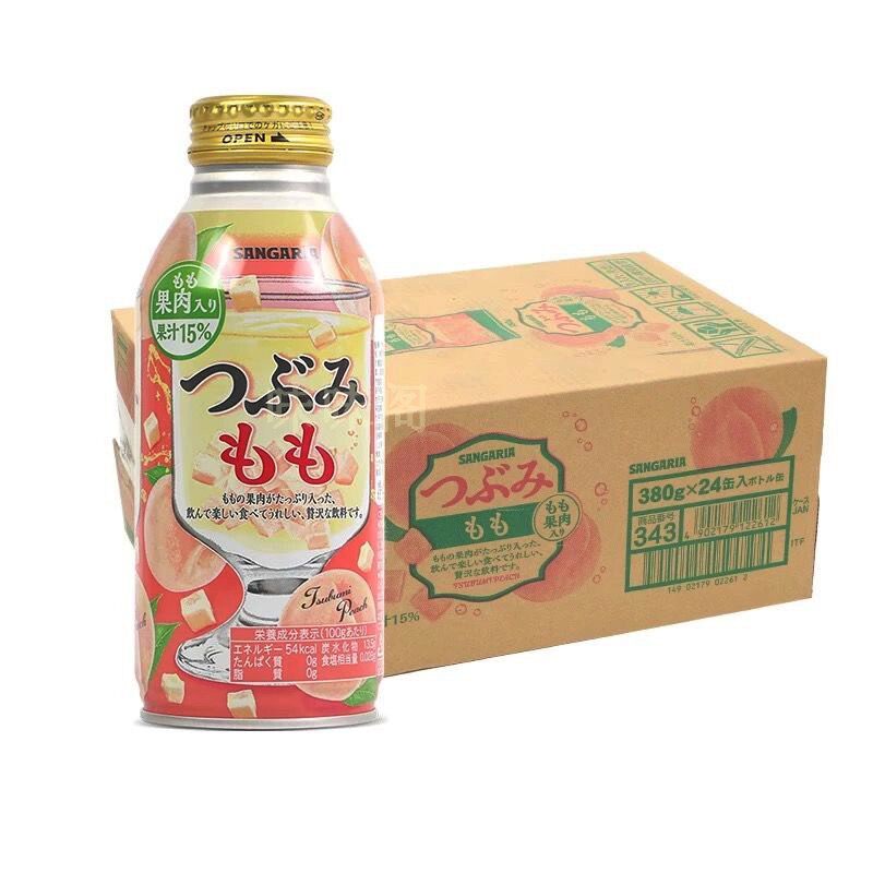 三佳利白葡萄汁三佳丽果粒葡萄汁饮料白桃汁饮品380gx24瓶整箱图片
