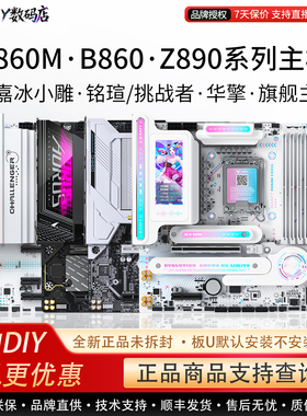 Gigabyte/技嘉单主板B860M冰小雕魔鹰X铭瑄挑战者Z89华擎电竞主板