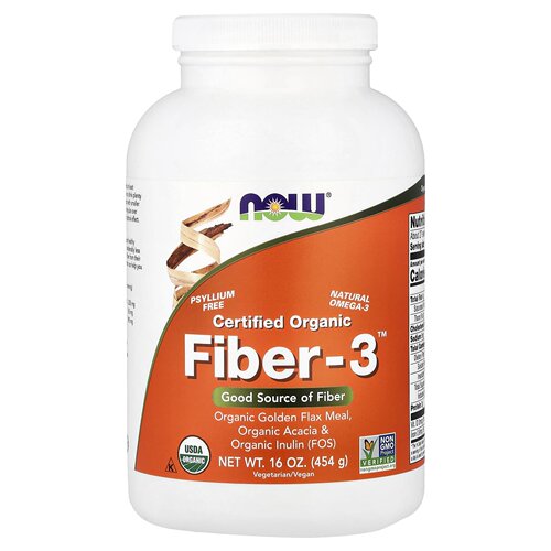 NOW Foods诺奥认可有机Fiber-3粗纤维混合感受充实清新相伴