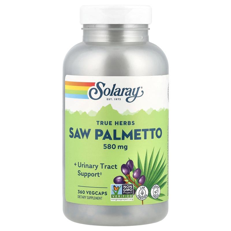 Solaray整颗锯棕榈果素食胶囊男性沁尿健康天然草本提取膳食补充