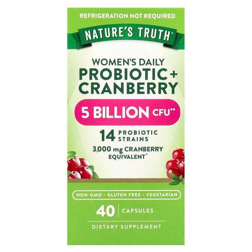 Nature's Truth,女性益生菌 + 蔓越橘，40 粒素食胶囊