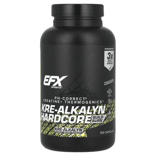 EFX,Kre-Alkalyn Hardcore，120 粒胶囊
