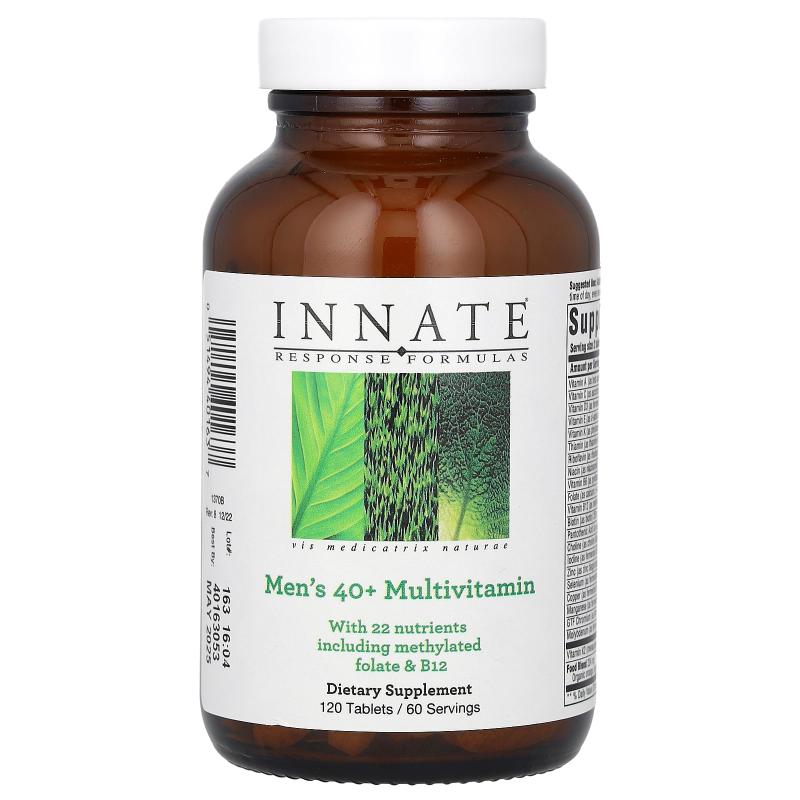 Innate Response Formulas40岁男士复合维生素片无铁B族维生素男