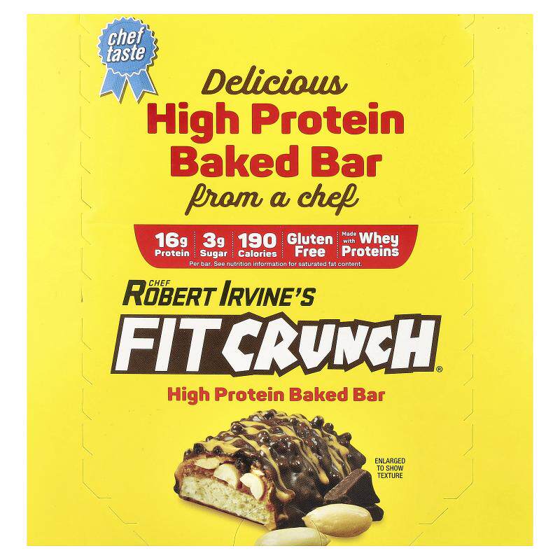 FITCRUNCH烘焙蛋白棒多种口味零食棒健身代餐运动营养补充高蛋白