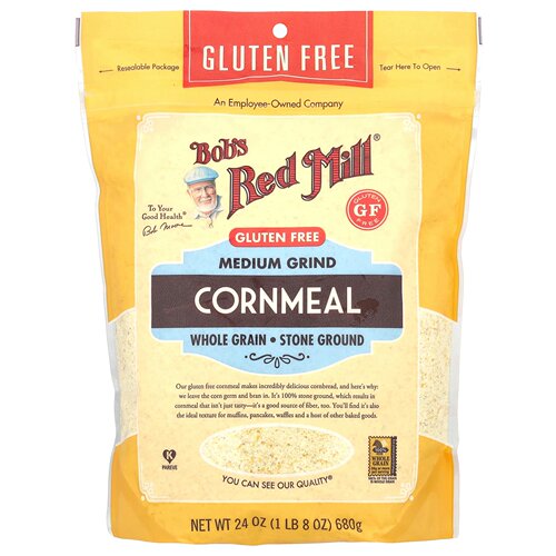 Bob's Red Mill玉米粉中等研磨全谷物烘焙面粉预制粉