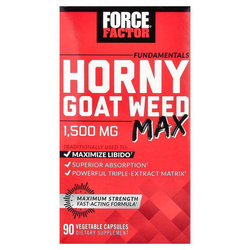 Force Factor Fundamentals特强淫羊藿素食胶囊男性健康耐力活力