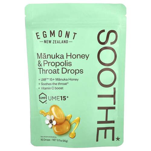 Egmont Honey麦卢卡蜂蜜润喉棒棒糖20根润喉棒棒糖舒缓喉咙