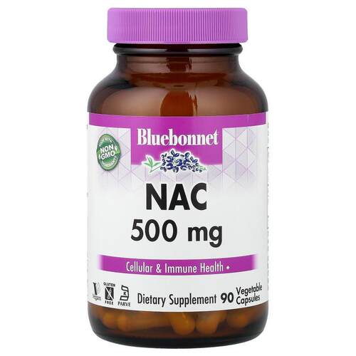 Bluebonnet Nutrition,NAC Vcaps 素食胶囊，500 毫克，90 粒装