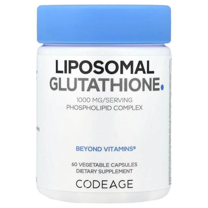 Codeage,脂质体谷胱甘肽,60 粒素食胶囊(每粒胶囊 500 毫克)