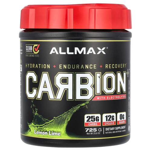 ALLMAX,Carbion+ 营养粉，含电解质，柠檬酸橙味，30.7 盎司（725