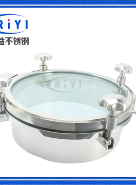 304卫生级大玻璃人孔不锈钢法兰视镜视窗可视手孔酿酒manhole热销