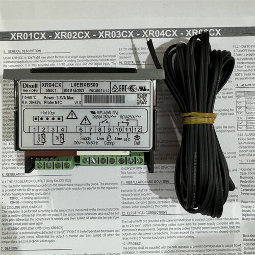 小精灵温控器XR04CX-5N0C1-XRO4CX-5NOC1  双探头 带化霜