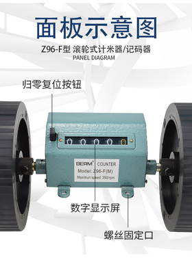 贝尔美Z96-F(M)计米器 Z96-F(Y)滚轮式计码器高精度机械式计数器
