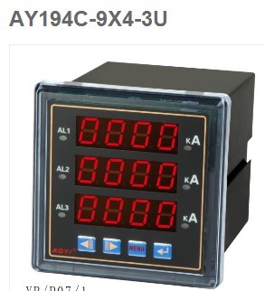 厂家直销AY194C-9X4-3U 三排电流显示数字组合表AOYI上海奥仪电器