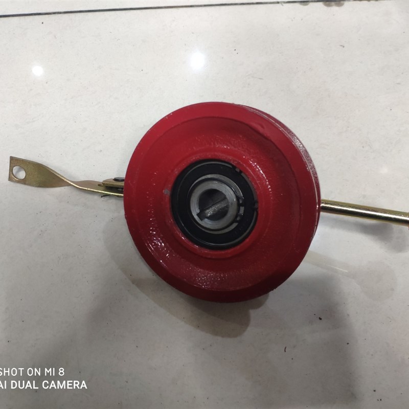 打药机手拨离合器皮带轮飞轮喷雾机三缸柱塞泵三角铁轮单槽总成