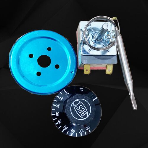 旋转式简易温控器可接电热管元件可调温度控制30-110/50-300