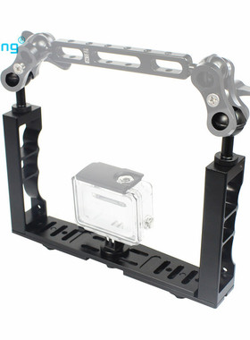 BGNing潜水扩展支架双手持摄影适用于GoPro9/8/7小蚁补光灯臂握把