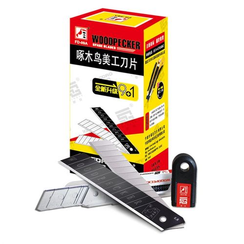 啄木鸟刀片 美工刀片FD-09A大号墙纸刀裁纸刀片18mm壁纸刀片加厚