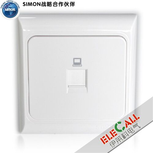 西蒙开关欧典61系列 一位信息插座 J60591S 单开一位