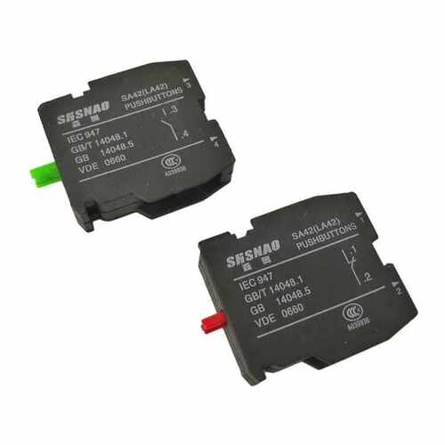 正品 上海森奥 22MM/按钮触点 LA42 1NO/一常开 1NC/一常闭