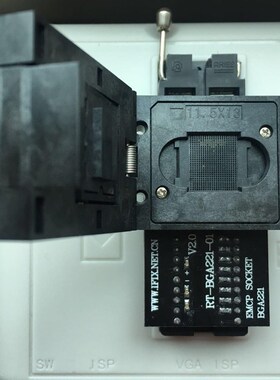 BGA221烧录座 EMMC适配器 EMCP弹跳座 手机维修读写座 RT809H适用