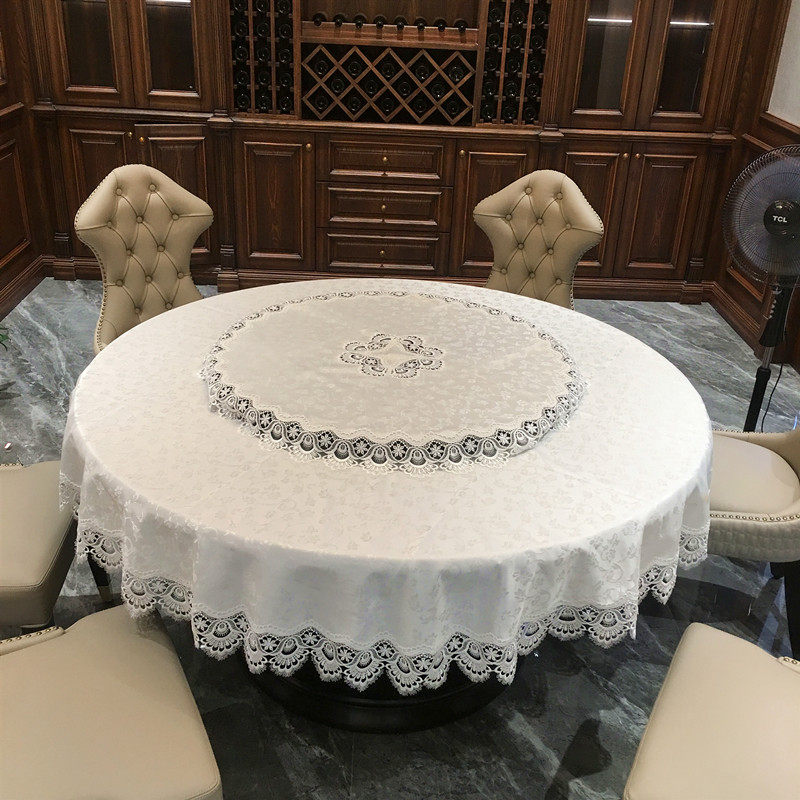 新中式圆桌桌布台布餐桌布布艺高档奢华圆形茶几布家用桌垫欧式大