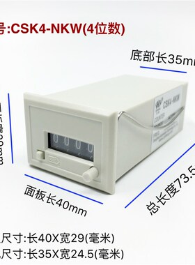 登峰DFENG电磁脉冲信号计数器CSK6-NKW CSK5-NKW CSK4-NKW卡簧DKW