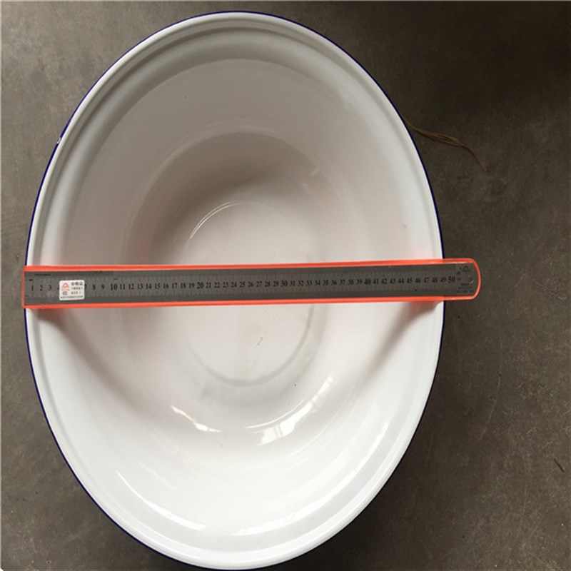 包邮加厚化工盘搪瓷洗脸盆环保搪瓷洗脚盆消毒盆实验搪瓷盆可开票