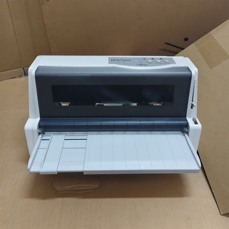 二手针式发票富士通打印机DPK750 760E 770K平推发货单出库单小型
