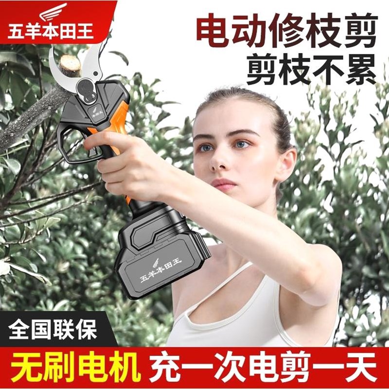德国进口日本进口电动剪枝剪刀果树修枝剪充电式强力园林锂电剪刀