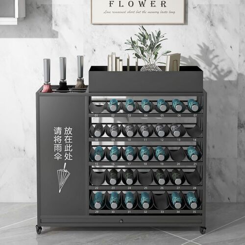 雨伞架商用d公司教室门口雨伞收纳架大容量雨具沥水放置架定制LOG