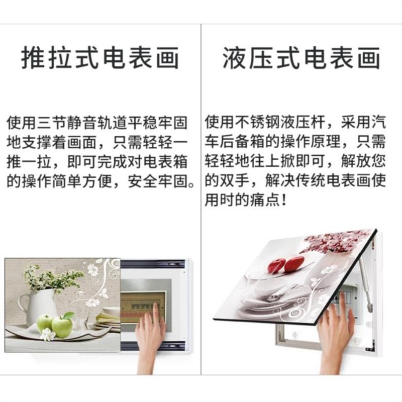 配电箱装饰画饭厅电闸盒支撑杆免打孔弱电箱N布置开关箱变电箱电
