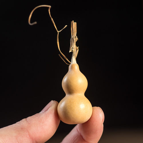 精品天然真迷你j把玩包浆老葫芦文玩手捻小葫芦把件草里金胡芦挂