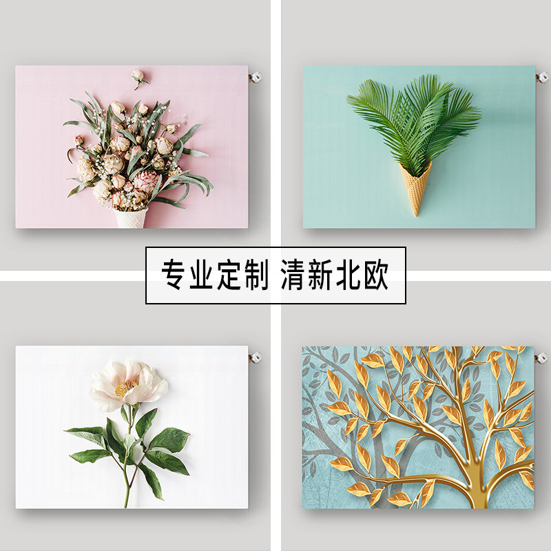 简约暖气片防尘罩老式布艺防熏盖布全包欧式遮盖装饰罩套家用定制