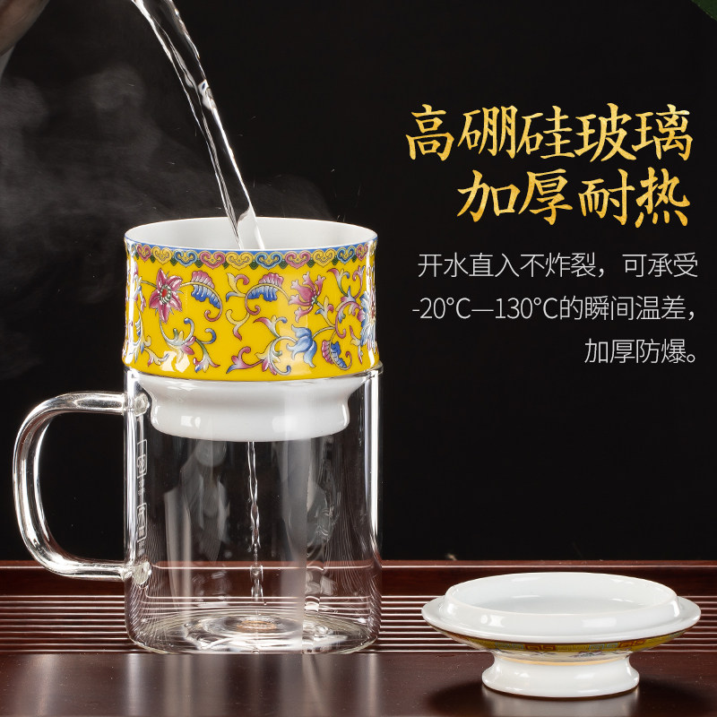 泡茶壶自动茶具家用客厅茶水分离过滤功夫茶杯瓷办公室懒人冲茶器