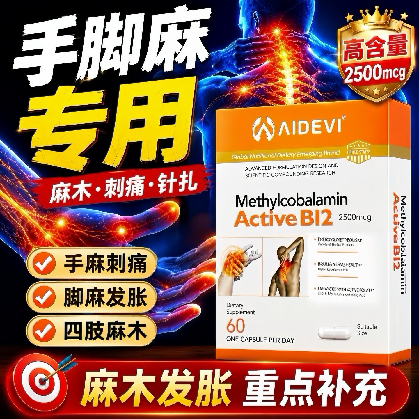 甲钴胺维生素B12修复神经手脚麻