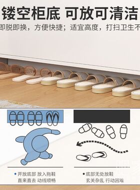 家用门口简易薄款有门极窄翻斗鞋柜省空间小型迷你超窄鞋橱MS3231