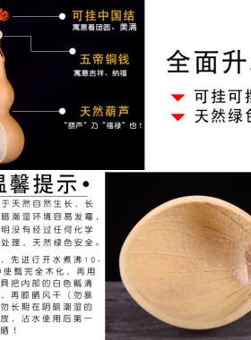 葫仙天然葫芦瓢盛水舀米面大小瓢绿色胡芦水瓢水勺家用盛具工艺品