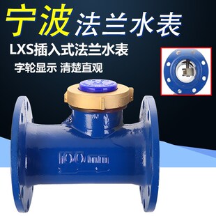 水平法兰机械螺翼水表工业水泵宁波旋翼式数字50口径水表
