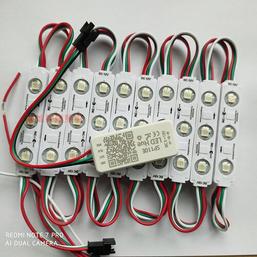 SP110E全彩灯条蓝牙控制器手机APP智能幻彩控制器WS2811/2812灯带