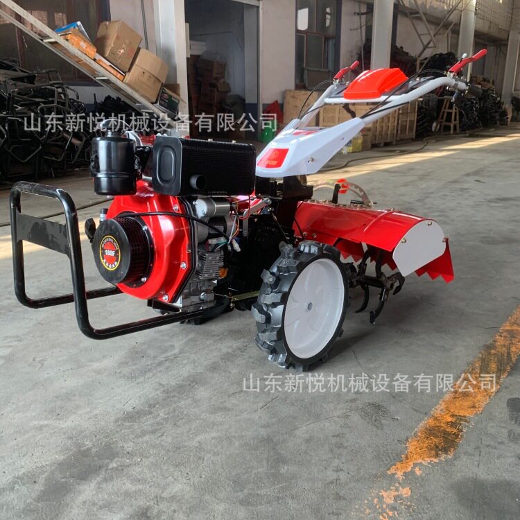 工厂热销192型柴油微耕机 多功能果园施肥开沟机 直连四驱旋耕机